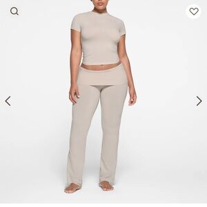 SKIMS - Cotton Jersey Foldover Pant